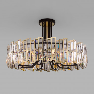 Умный потолочный светильник с хрусталем Bogate&amp;apos;s Zolletta 339/8 339/8 Strotskis Smart (313/8) — Multielectrika