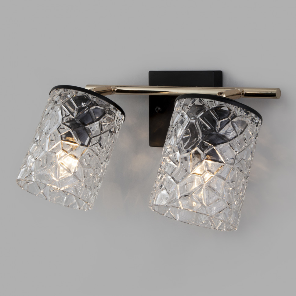 Настенный светильник 20095/2 черный / золото фото 1 &mdash; Multielectrika