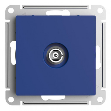 Розетка TV Systeme Electric AtlasDesign одиночная, коннектор, аквамарин — Multielectrika