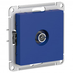 Розетка TV Systeme Electric AtlasDesign одиночная, коннектор, аквамарин &mdash; Multielectrika