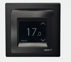 Терморегулятор Devireg Touch с датчиком пола и воздуха черный 140F1069 &mdash; Multielectrika
