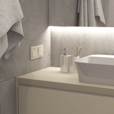 Рамка из поликарбоната на 2 поста Stark слоновая кость W0021803 &mdash; Multielectrika