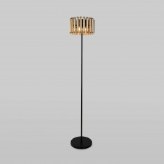 Напольный светильник с металлическим плафоном 01106/4 черный / шампань &mdash; Multielectrika