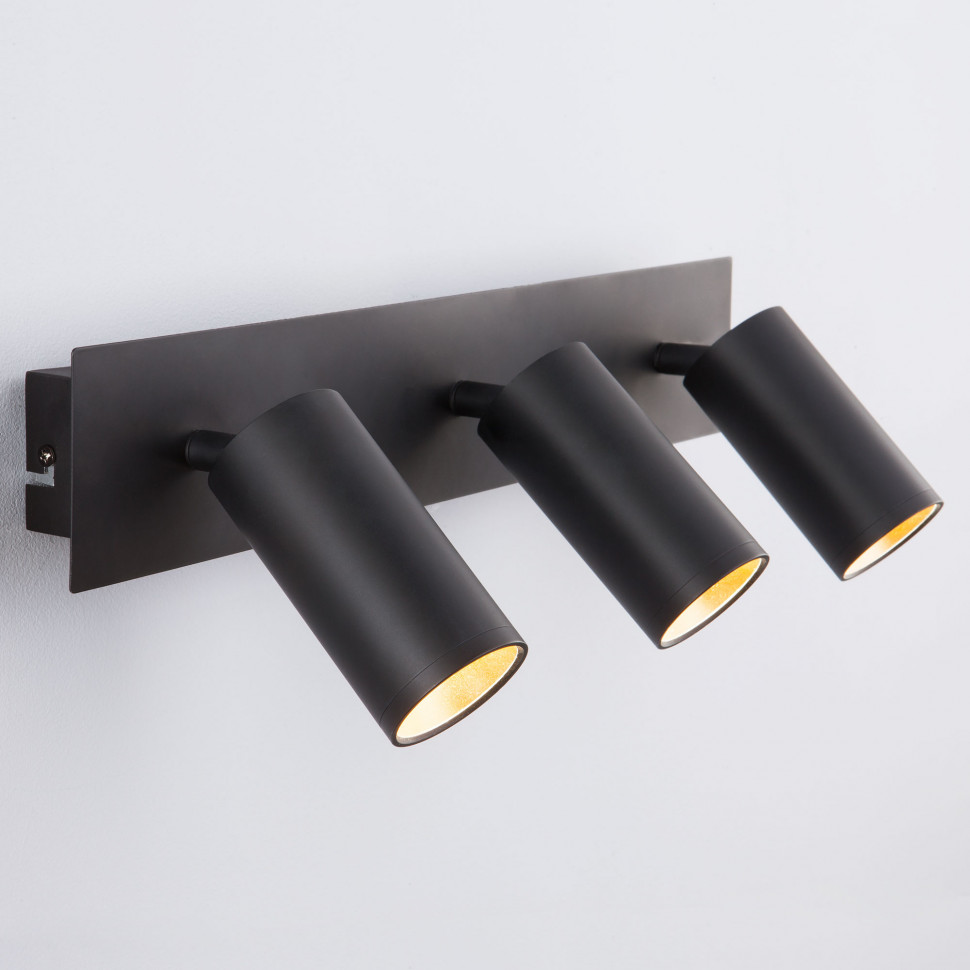 Настенный светильник 20066/3 LED черный / золото фото 1 &mdash; Multielectrika