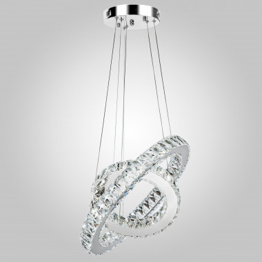 Светодиодная люстра с хрусталем 90023/2 хром — Multielectrika