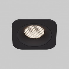 Светильник встраиваемый с антибликовой решеткой Tetro 10W 3000K белый IP44 15276/LED &mdash; Multielectrika