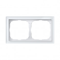 Рамка на 2 поста Systeme Electric ArtGallery Pure, Органическое стекло белый &mdash; Multielectrika