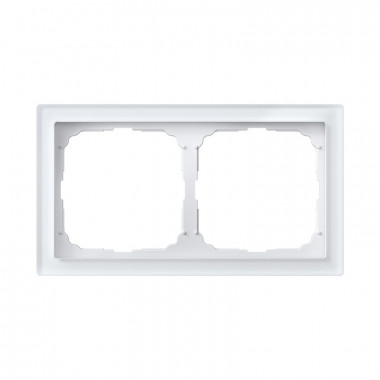 Рамка на 2 поста Systeme Electric ArtGallery Pure, Органическое стекло белый &mdash; Multielectrika