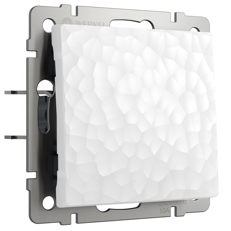 Выключатель одноклавишный (Hammer белый) W1210001 фото 1 — Multielectrika