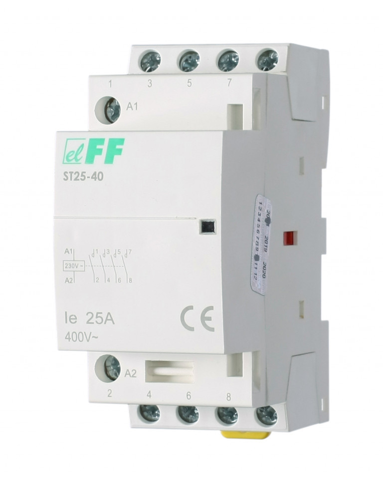Контактор модульный (Ампер-25 / Волт-230 АС / Контакт-4NO) ST25-40 фото 1 — Multielectrika