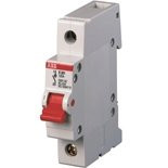 Рубильник ABB E201r, 63A, однополюсный (красный переключатель) — Multielectrika