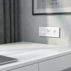 Накладка для двойной розетки Еthernet RJ-45 белый акрил W1191141 фото 2 &mdash; Multielectrika
