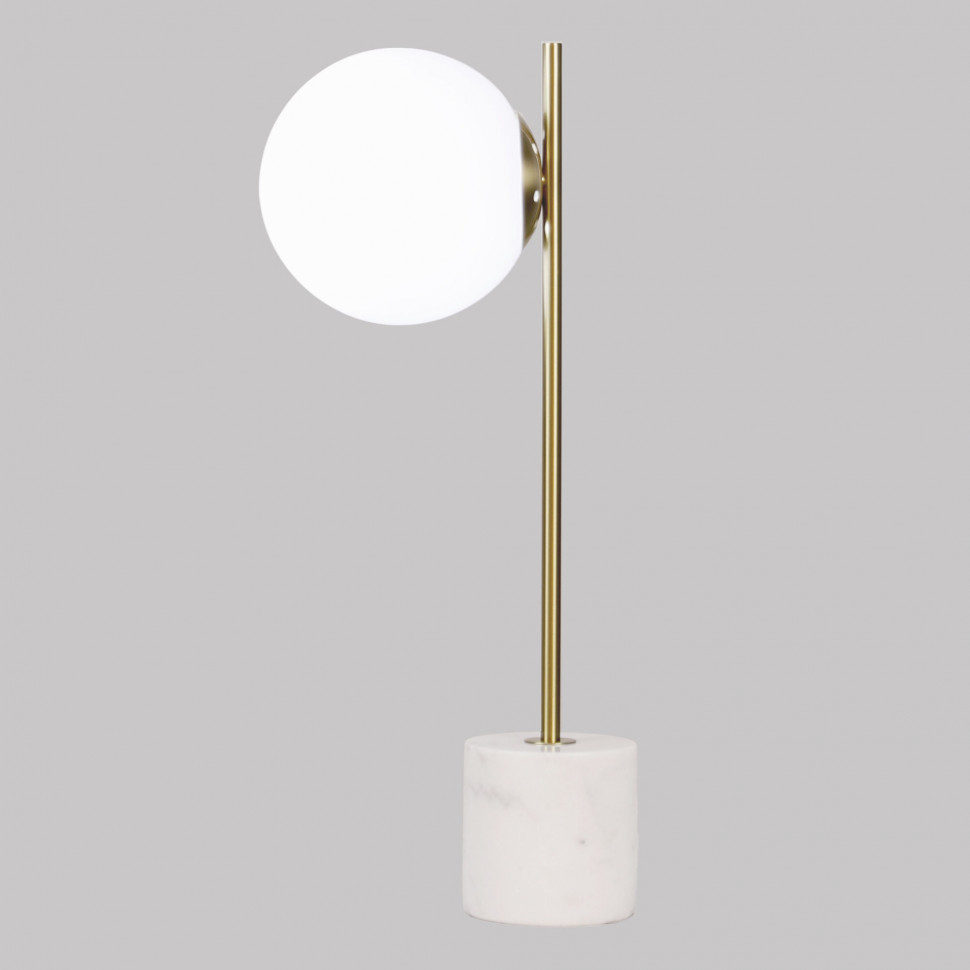 Настольный светильник с плафоном 01157/1 латунь фото 1 &mdash; Multielectrika