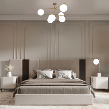 Настольный светильник с плафоном 01157/1 латунь — Multielectrika