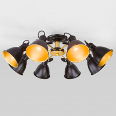 Потолочная люстра с поворотными рожками 70112/8 черный &mdash; Multielectrika