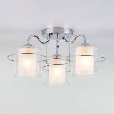 Потолочная люстра со стеклянными плафонами 30160/3 хром &mdash; Multielectrika