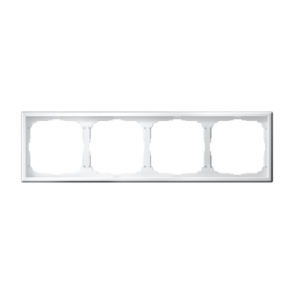 Рамка на 4 поста Systeme Electric ArtGallery универсальная, белый фото 1 — Multielectrika