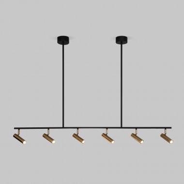 Потолочный светильник 20252/6 LED черный/латунь — Multielectrika