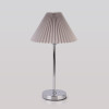 Настольный светильник с тканевым абажуром 01132/1 хром/серый фото 1 — Multielectrika