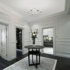 Люстра с хрустальным декором 60018/8 белый с золотом &mdash; Multielectrika