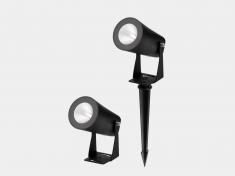 Ландшафтный светильник, 7Вт, 3000К, 18°, черный, FL-F24A-7-BL-WW &mdash; Multielectrika