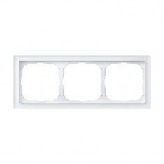 Рамка на 3 поста Systeme Electric ArtGallery Pure, Органическое стекло белый &mdash; Multielectrika