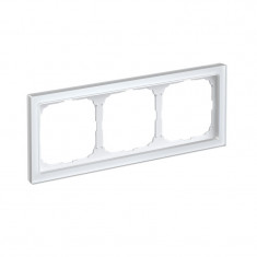 Рамка на 3 поста Systeme Electric ArtGallery Pure, Органическое стекло белый &mdash; Multielectrika