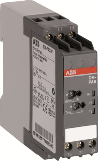 Реле контроля асимметрии фаз CM-PAS.41S с регулированием порога срабатывания ABB 1SVR730774R3300 фото 1 — Multielectrika