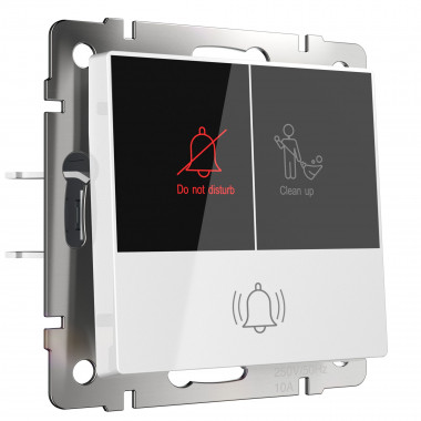 Кнопка звонка с индикацией для отелей (белый) W1114601 &mdash; Multielectrika