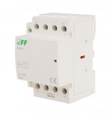 Контактор модульный (Ампер-25 / Волт-24 АС / Контакт-4NO) ST25-40/24 — Multielectrika