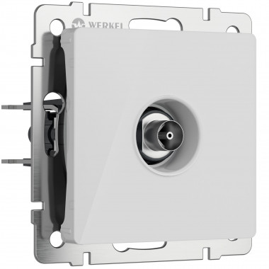 ТВ-розетка оконечная (белый акрил) W1183041 &mdash; Multielectrika