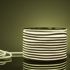 Светодиодный гибкий неон 220 В 9,6 Вт/м 120 Led/м 2835 IP67, односторонний холодный белый 6500К, 50 м Гибкий неон 220V 9,6W 120Led 2835 IP67 односторонний холодный белый, 50 м &mdash; Multielectrika