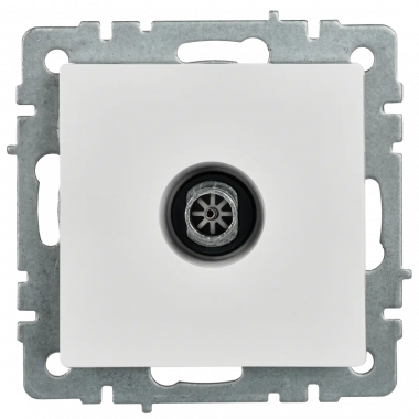 Розетка TV оконечная IEK Brite РТВ11-0-БрБ белая — Multielectrika