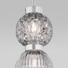 Подвесной светильник со стеклянными плафонами 50186/2 хром &mdash; Multielectrika