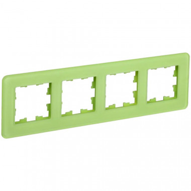 Рамка на 4 поста IEK Brite РУ-4-2-Бр стекло эко грин RE — Multielectrika