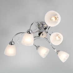 Потолочный светильник со стеклянными плафонами 30169/6 хром &mdash; Multielectrika