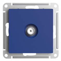 Розетка TV Systeme Electric AtlasDesign проходная 4DB, аквамарин &mdash; Multielectrika