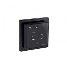 Терморегулятор DEVIreg Smart интеллектуальный с WI-FI, черный, 16A 140F1143  &mdash; Multielectrika