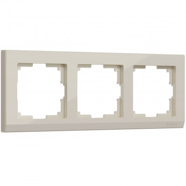 Рамка из поликарбоната на 3 поста Stark слоновая кость W0031803 — Multielectrika