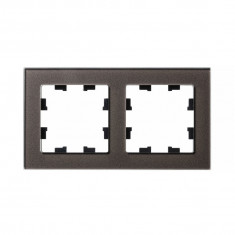 Рамка Schneider Electric Atlas Design Nature на 2 поста, мокко стекло &mdash; Multielectrika