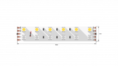 Лента светодиодная 2x DSG 5050 RGB+W 120L-V24-IP33, RGB+White, 600 LED, 28,8 W/m, LUX &mdash; Multielectrika