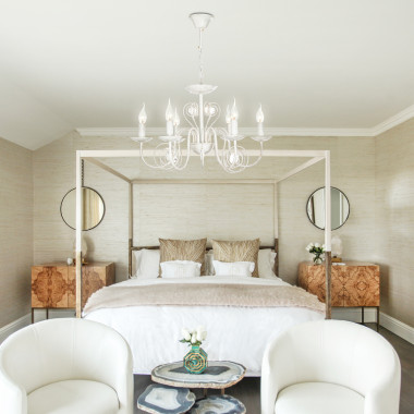 Люстра с прозрачным хрусталем 60018/6 белый с золотом — Multielectrika