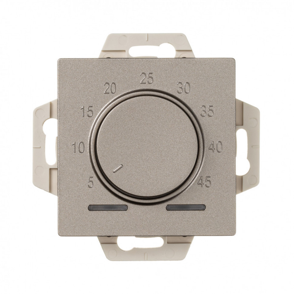 Термостат для теплого пола Systeme Electric AtlasDesign 10A, шампань фото 1 — Multielectrika