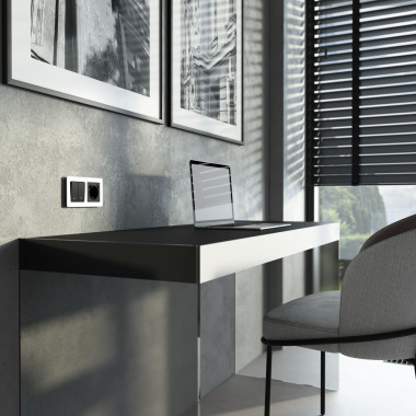 Выключатель жалюзи (черный матовый) W1124508 &mdash; Multielectrika