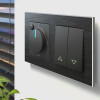 Выключатель жалюзи (черный матовый) W1124508 фото 4 &mdash; Multielectrika