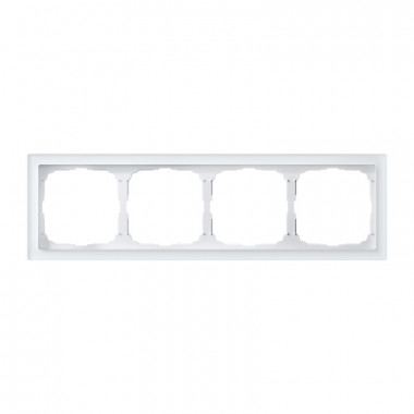 Рамка на 4 поста Systeme Electric ArtGallery Pure, Органическое стекло белый &mdash; Multielectrika