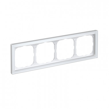 Рамка на 4 поста Systeme Electric ArtGallery Pure, Органическое стекло белый &mdash; Multielectrika