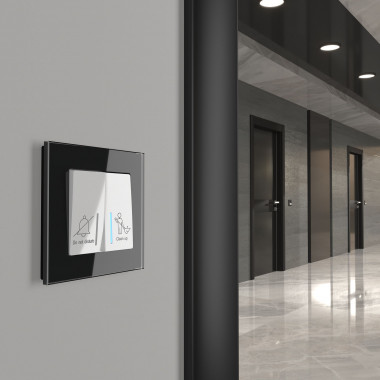 Выключатель двухклавишный для отелей (белый) W1120801 — Multielectrika