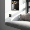 Рамка из стекла на 1 пост Senso черный soft-touch W0013108 фото 3 &mdash; Multielectrika