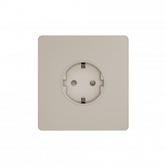 Systeme Infinity, Розетка 2К+З (250В, 16А, защитные шторки), FSE000545, Песчаный берег &mdash; Multielectrika